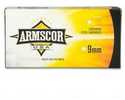 9mm Luger 147 Grain Full Metal Jacket 50 Rounds Armscor Ammunition